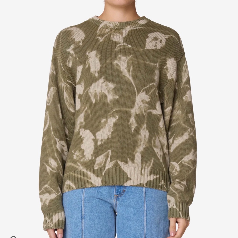 Obey LEAVES CREW SWEATER Women's Sweater XL